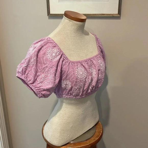 NWT!! Free People - Lotus Set Dress (Top Only) - Orchid/White Combo - Size XS - Picture 5 of 10